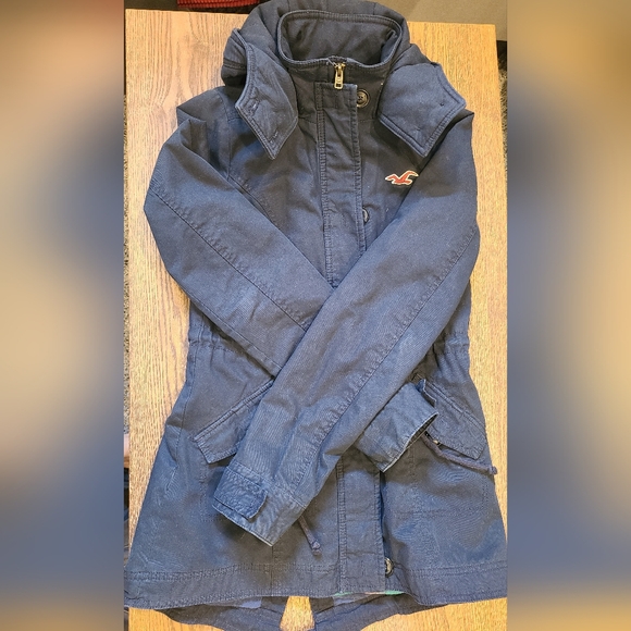 Navy Hollister women Spring/Fall jacket - Picture 4 of 5